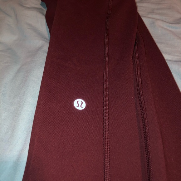 Burgundy lululemon leggings - Picture 2 of 3